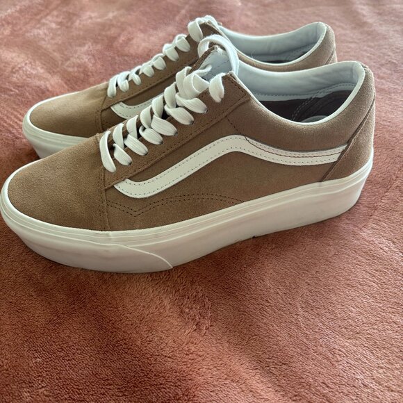 Vans Old Skool Stackform Soft Suede Shoe - Picture 1 of 5